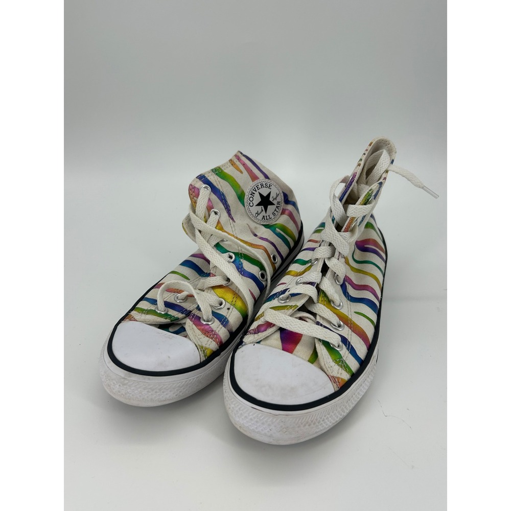 Converse Chuck Taylor All Star High Top Rainbow Multicolor Junior Size 3
